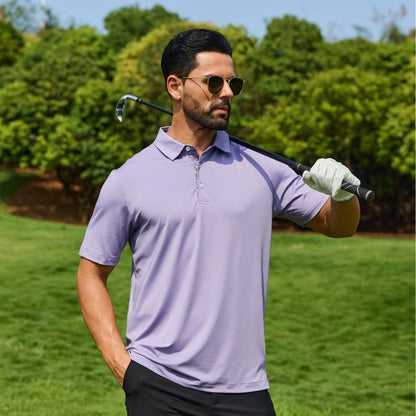 Mens Quick-Dry Breathable Polo Shirt