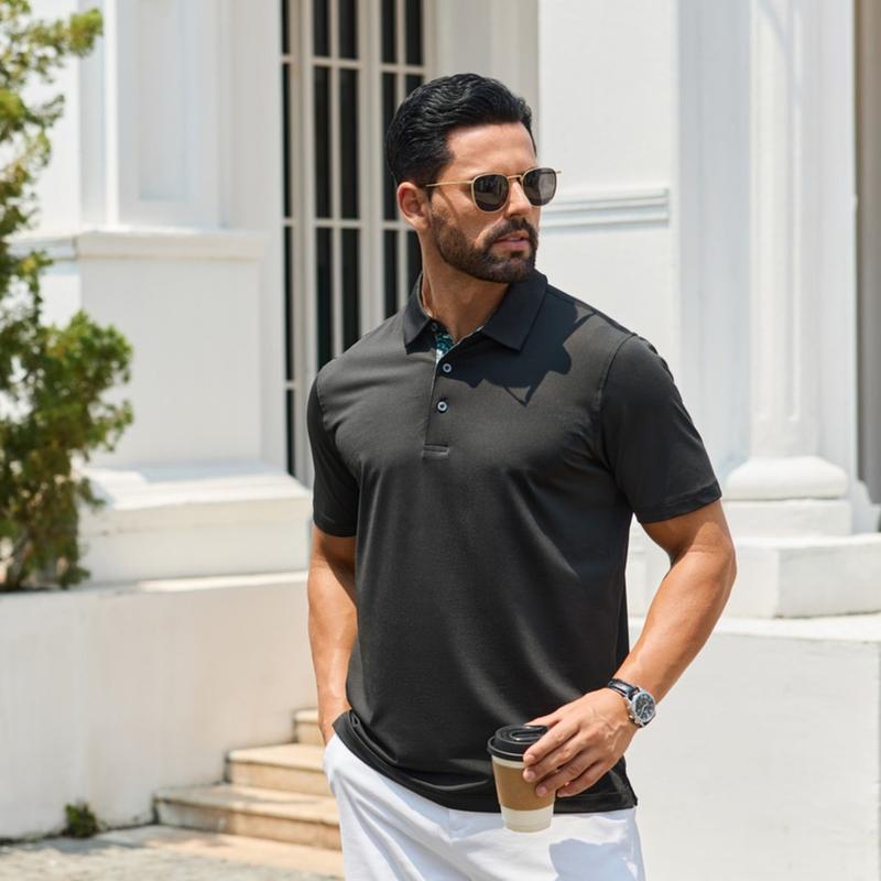 Mens Quick-Dry Breathable Polo Shirt